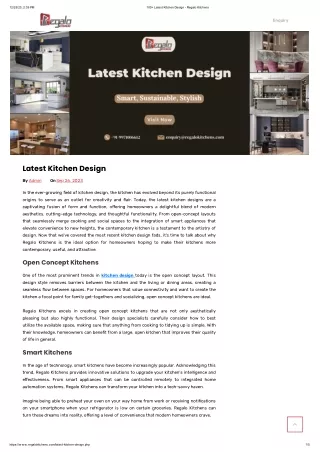 Latest Kitchen Design