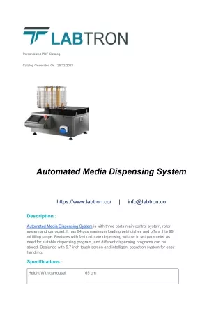 Automated Media Dispensing System