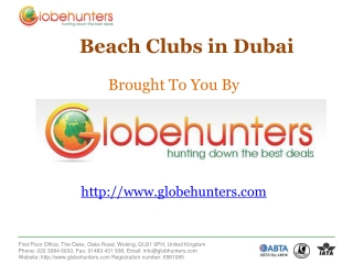 Best Beach Clubs in Dubai