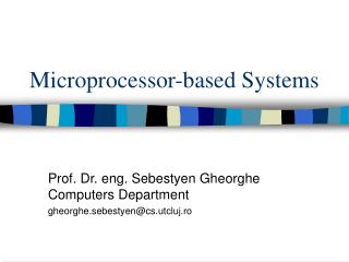 Microprocessor-based Systems