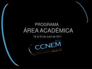 programa académico ccnem 2011