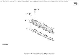 JOHN DEERE 5090GV Tractor (Engine F5G) FT4 (North America Edition) Parts Catalogue Manual (PC14020)