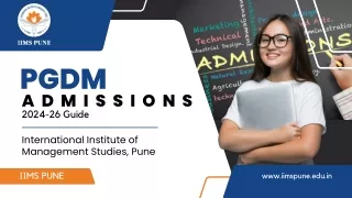 PGDM Admission 2024 at IIMS Pune - Top Management College