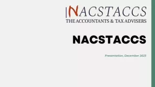 12th Presentation For NACSTACCS