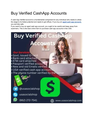 Buy Verified CashApp Accounts