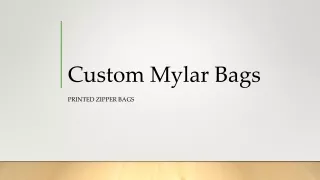 Custom Mylar Bags | Printed Mylar Bags