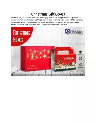 Christmas Gift Boxes