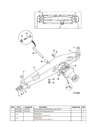 JCB 537H LE Telescopic Handlers (Loadall) Parts Catalogue Manual (Serial Number 00771057-01038155)