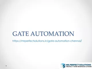 Smart Gate Automation in Chennai | Modern Home Solutions