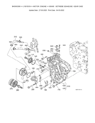 Kubota L1501DCN Tractor Parts Catalogue Manual (Publishing ID BKIDK5308)