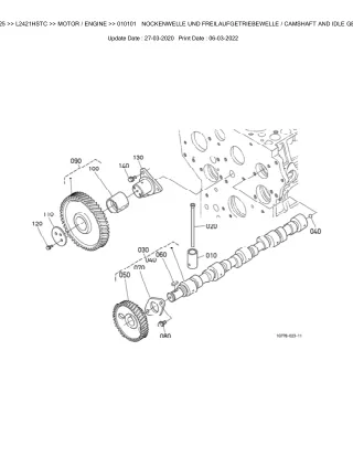 Kubota L2421HSTC Tractor Parts Catalogue Manual (Publishing ID BKIDK5225)