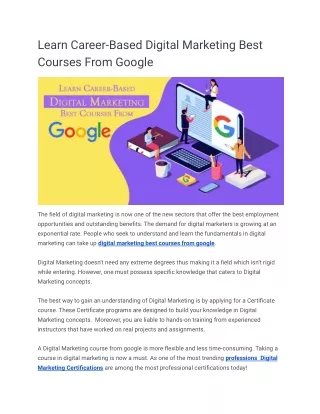 Learn Career-Based Digital Marketing Best Courses From Google (2)