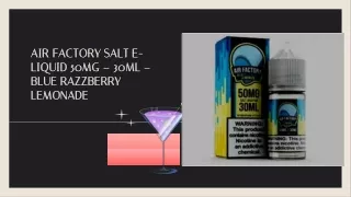 Blue Razz Lemonade  Air Factory Salt 30ml E-Liquid  Vapemarely