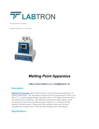 Melting Point Apparatus