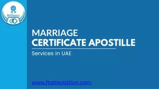 Marriage Certificate Apostille