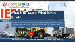 What is IETM and What is Not IETM