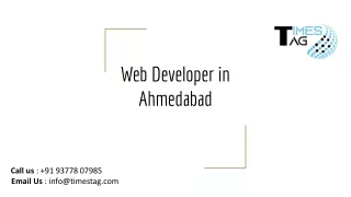 Web Developer in Ahmedabad