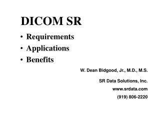 DICOM SR