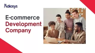 Ecommerce Application Development Company | Idiosys USA