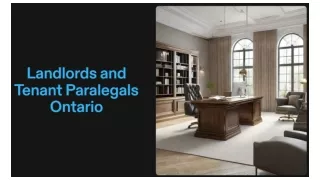 Landlords and Tenant Paralegals Ontario