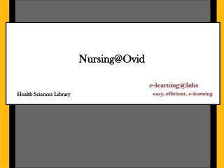 Nursing@Ovid
