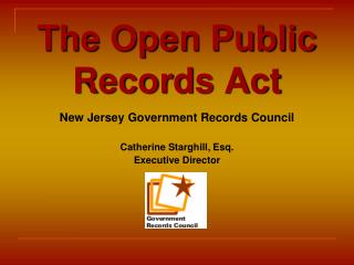 The Open Public Records Act