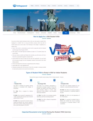 USA Study Visa - Collegepond