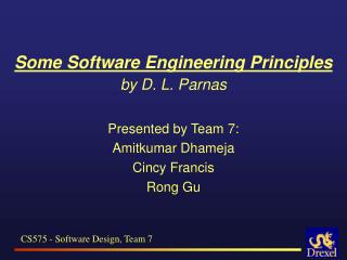 Some Software Engineering Principles by D. L. Parnas