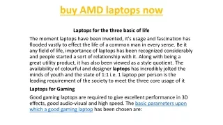 buy AMD laptops now