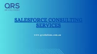 Salesforce Consulting services Australia | QR Solutions