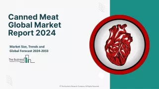 Canned Meat Market 2024 - By Analysis, Industry Trends, Growth And Forecast 2033