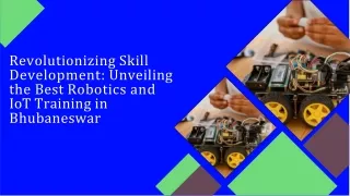 Mastering Robotics and IoT: Step-by-Step Training in Bhubaneswar