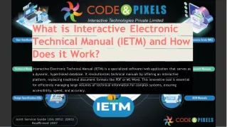 What is Interactive Electronic Technical Manual IETM and How Does It Work