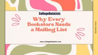 Why Every Bookstore Needs a Mailing List