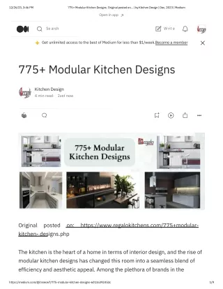 775  Modular Kitchen Designs