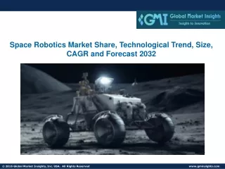 Space Robotics Market Share, Technological Trend, Size, CAGR and Forecast 2032