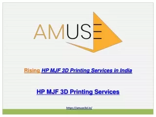 Drones with AMUSE's HP MJF 3D printing services in India in the future