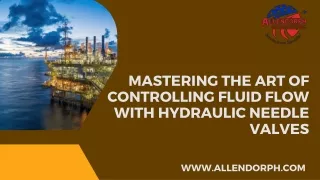 Mastering the Art of Controlling Fluid Flow with Hydraulic Needle Valves