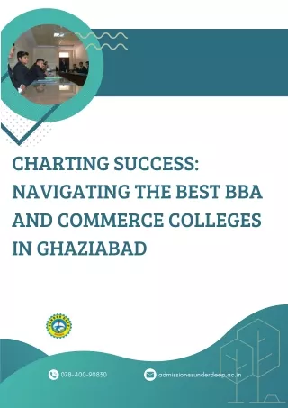 Charting Success Navigating the Best BBA and Commerce Colleges in Ghaziabad