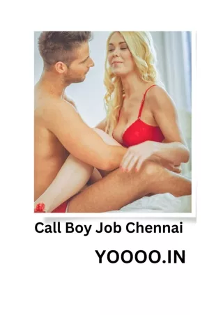 Exploring the Life of a Chennai Call Boy