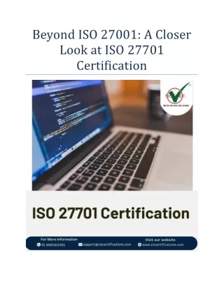 Beyond ISO 27001: A Closer Look at ISO 27701 Certification