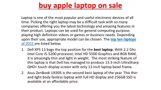 buy apple laptop on sale