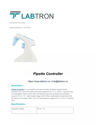 Pipette Controller