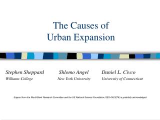 The Causes of Urban Expansion
