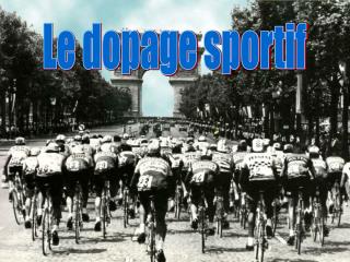 Le dopage sportif