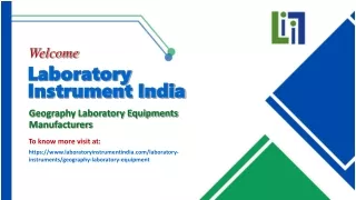 Geography Laboratory Equipments Manufacturers