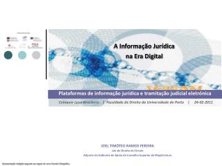 A Informação Jurídica na Era Digital