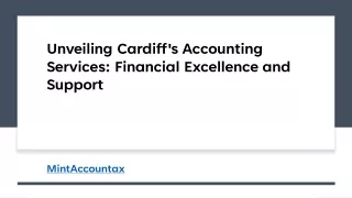 Unveiling Cardiff's Accounting Services Financial Excellence and Support​
