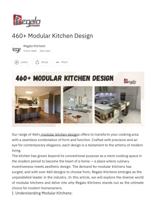 460  Modular Kitchen Design