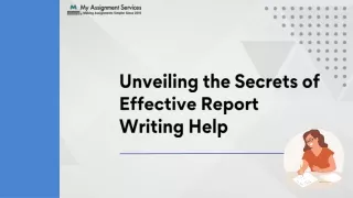 Unveiling the Secrets of Effective Report Writing Help